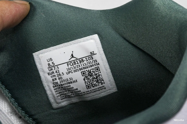 Reps TB Jordan 4 FQ8138-103 Green Oxidized Air 0713